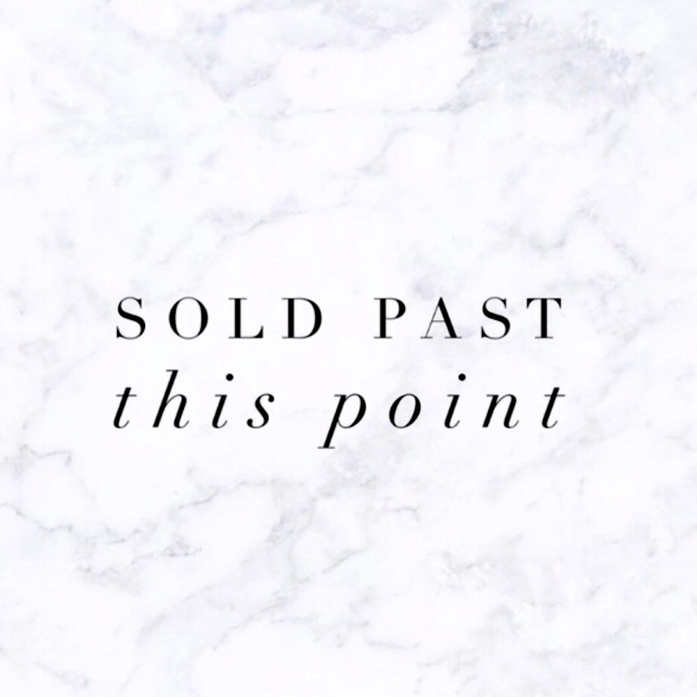 all items past this point are sold